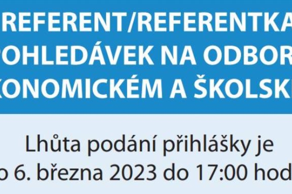  Výběrové řízení referent/referentka pohledávek