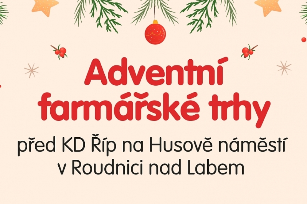  První adventní neděli oslavíme trhy na Husově náměstí
