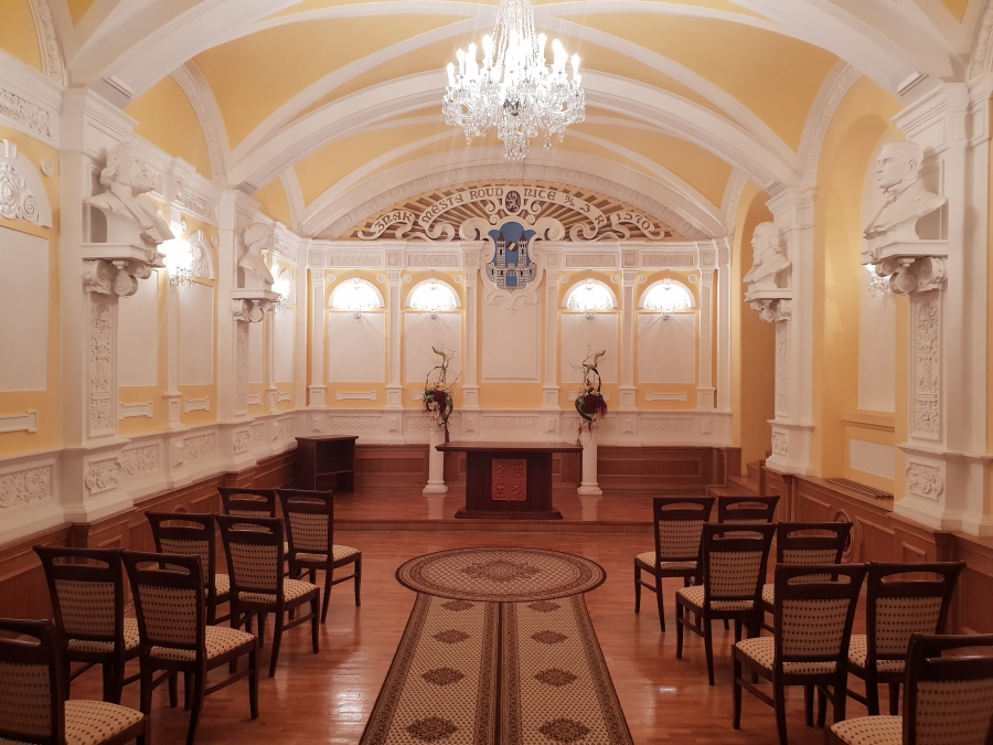 Obřadní síň roudnické radnice